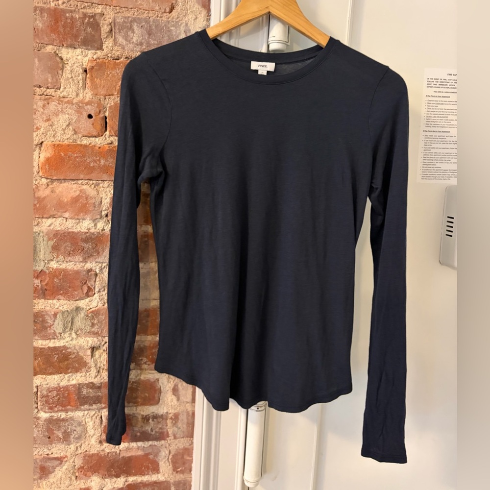 Vince Long Sleeve Crewneck Top